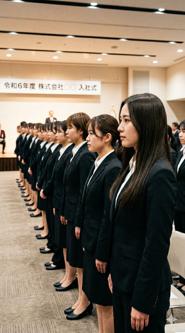 新卒入社式。社長のお気に入り発見