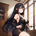 黒髪巨乳ちゃん_06_ドレス 8枚目