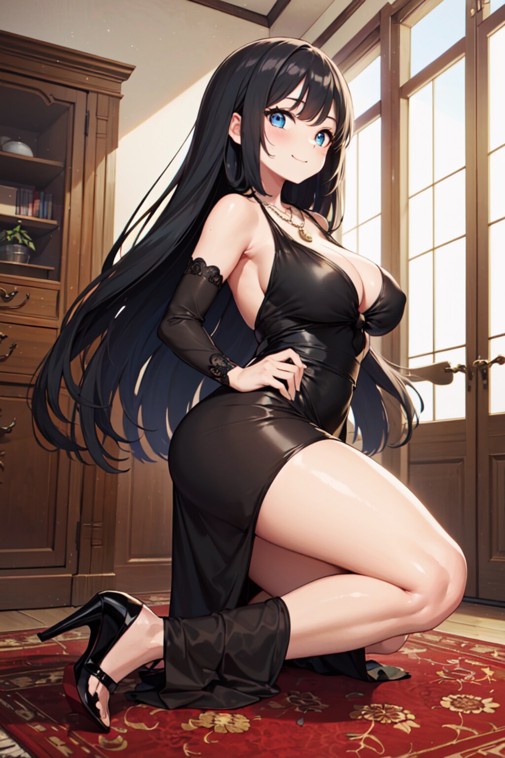 黒髪巨乳ちゃん_06_ドレス