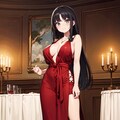 黒髪巨乳ちゃん_06_ドレス 9枚目