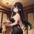 黒髪巨乳ちゃん_06_ドレス 7枚目