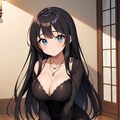 黒髪巨乳ちゃん_06_ドレス 2枚目