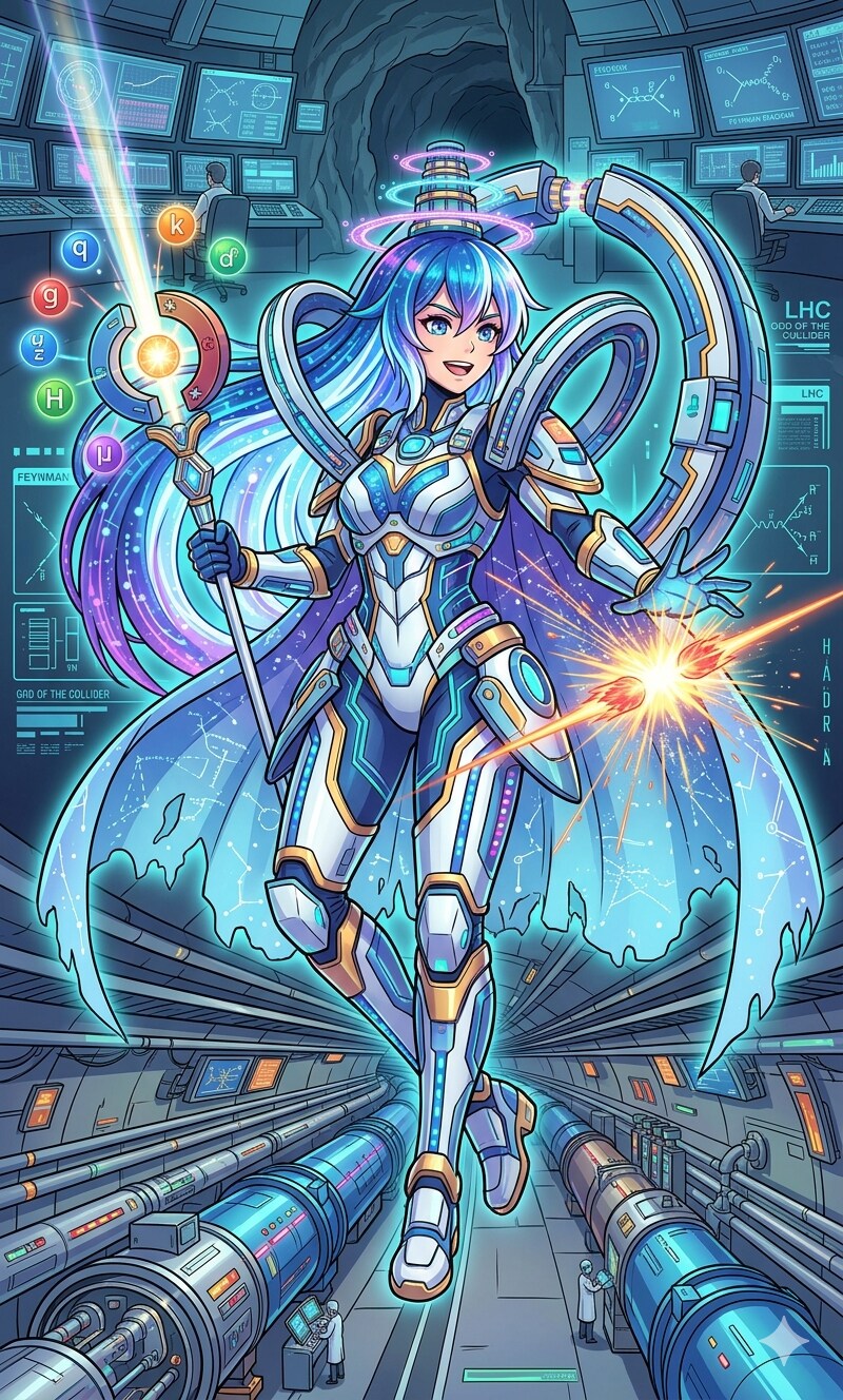 【擬人化守護神Ⅱ】大型ハドロン衝突型加速器の守護神 | の人気AIイラスト・グラビア