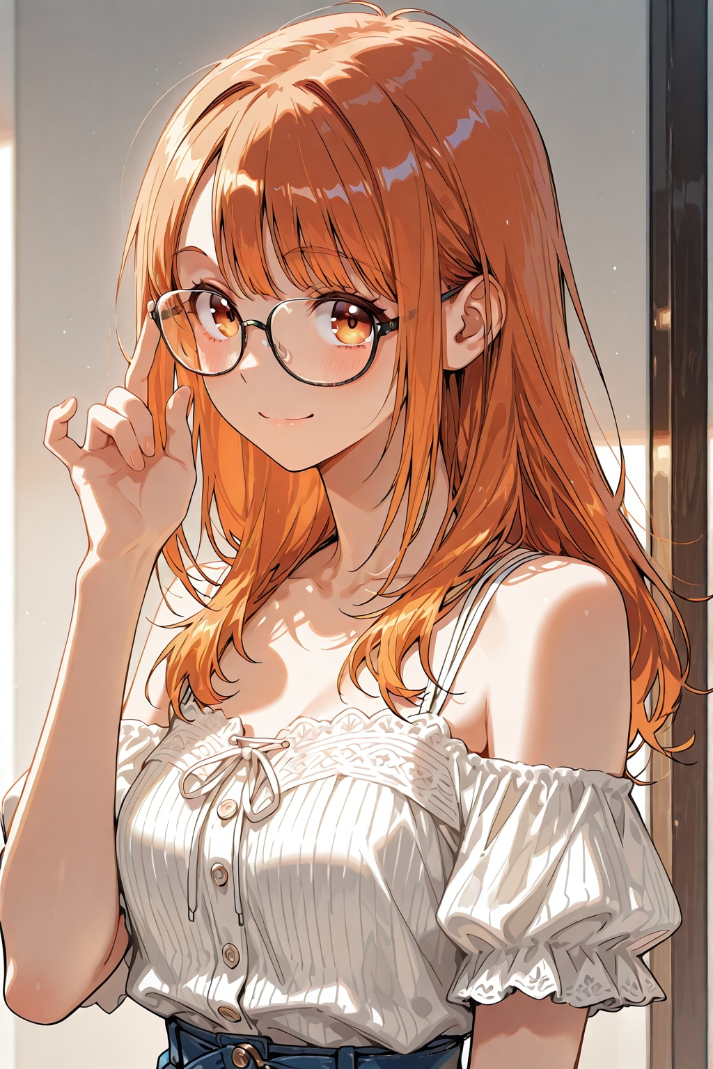 メガネ美少女