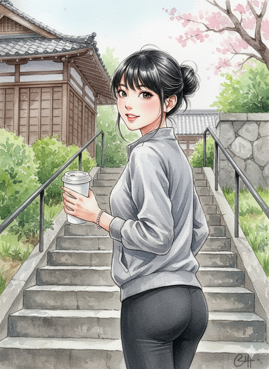 振り返る少女 2 | の人気AIイラスト・グラビア