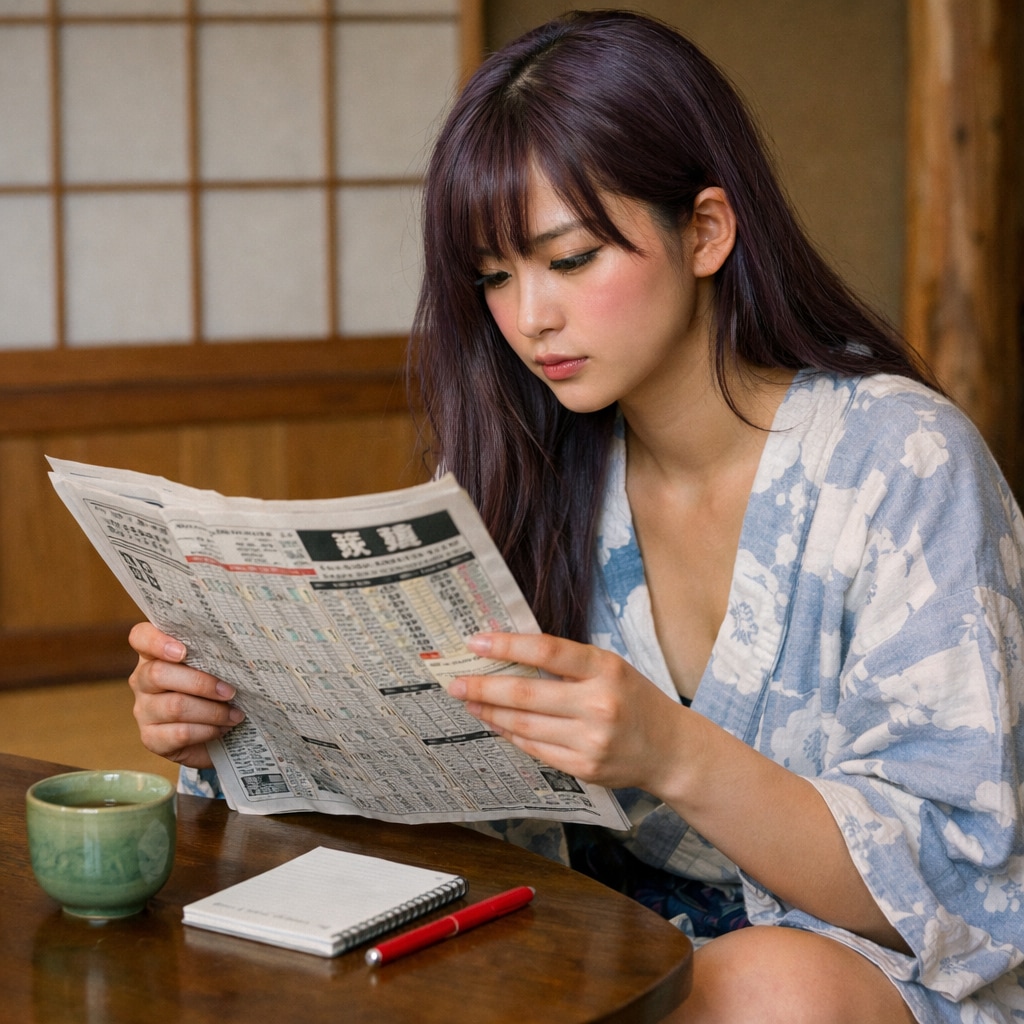 競馬の予想をしてる人