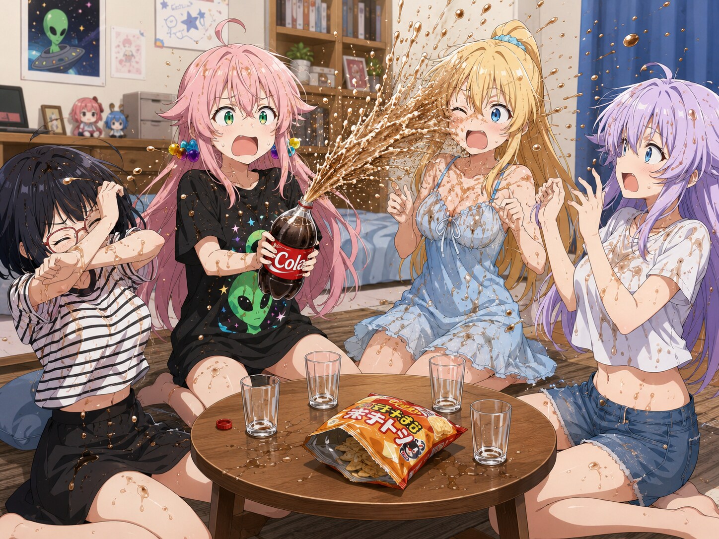コーラ暴発