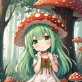 キノコの森に住んでいる少女 2枚目