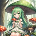 キノコの森に住んでいる少女 3枚目