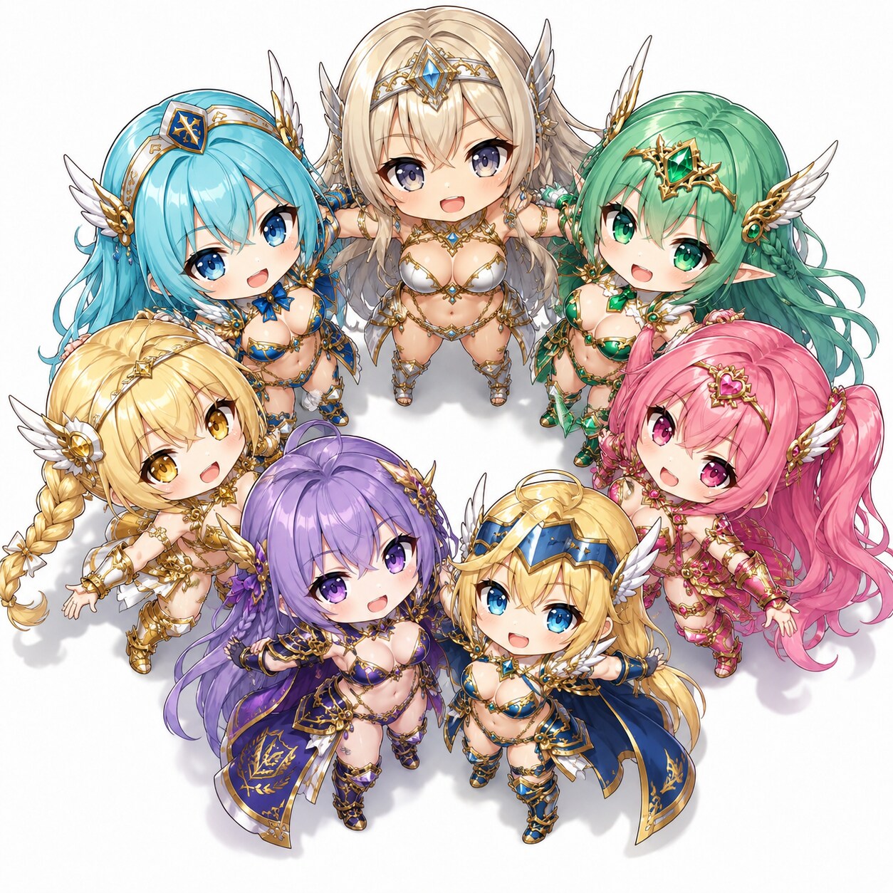戦乙女たちの円陣