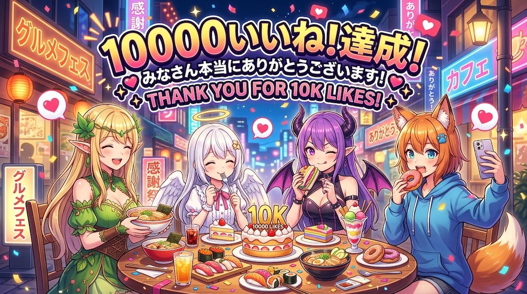 １万いいね！ありがとう！