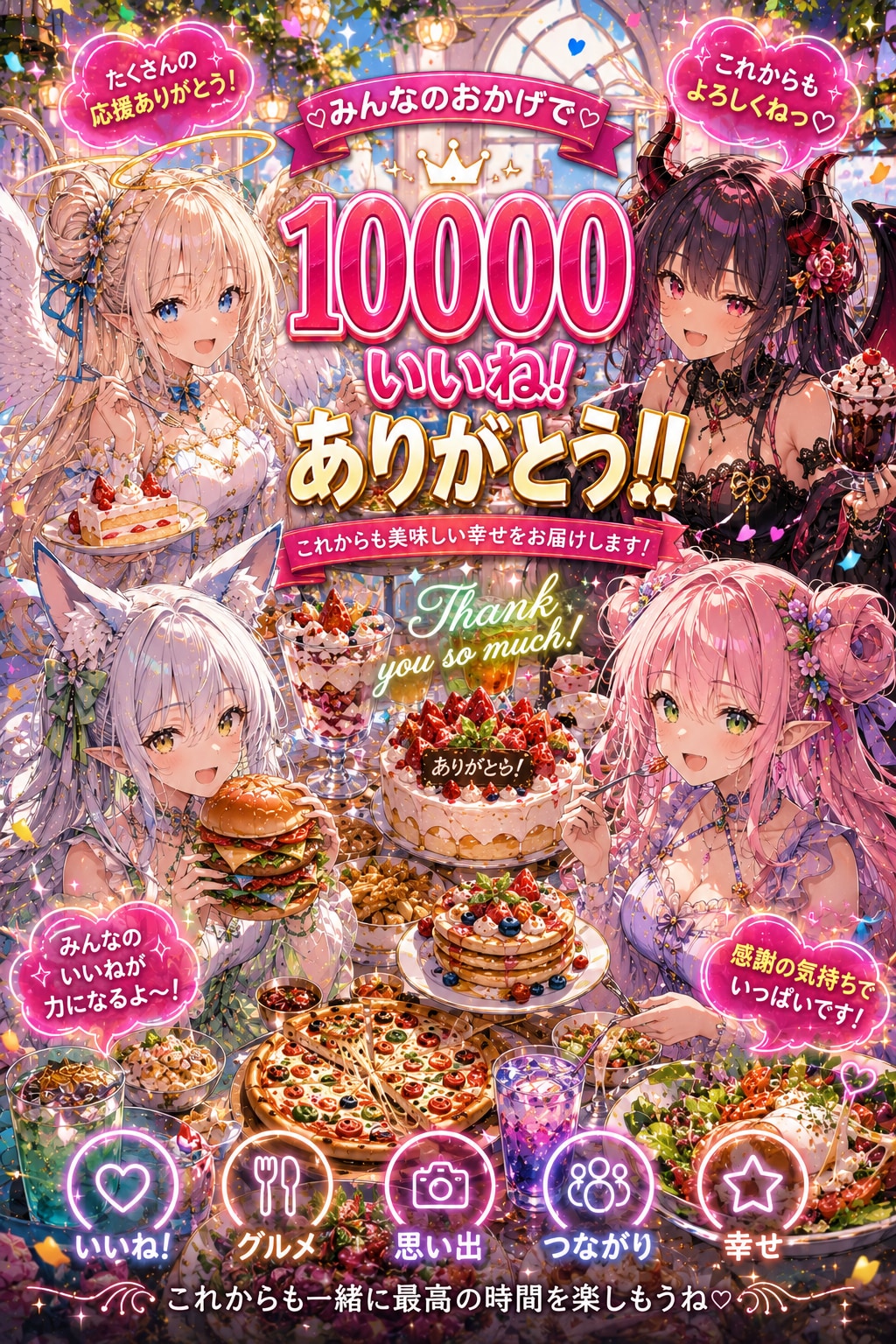 １万いいね！ありがとう！