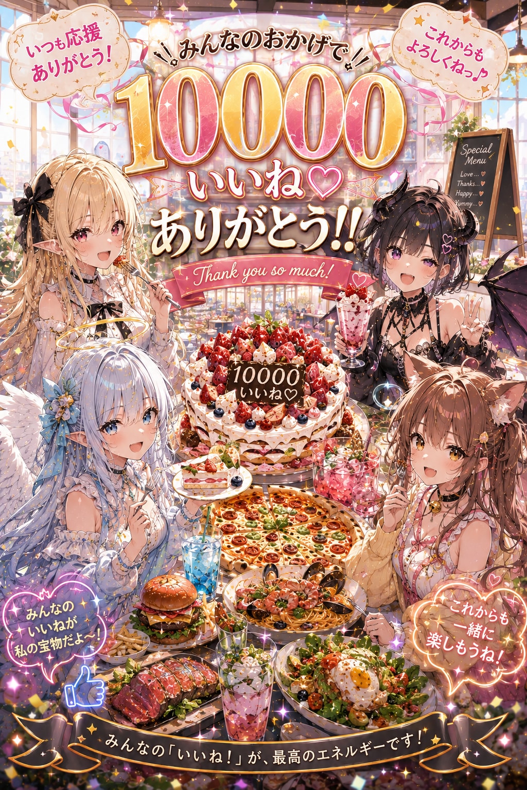１万いいね！ありがとう！