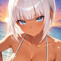 この貝殻ビキニ、どう？ 人魚みたいでしょ？ ……やっぱりちょっとエッチすぎるかなって思ってる顔してるよ？♡ 2枚目