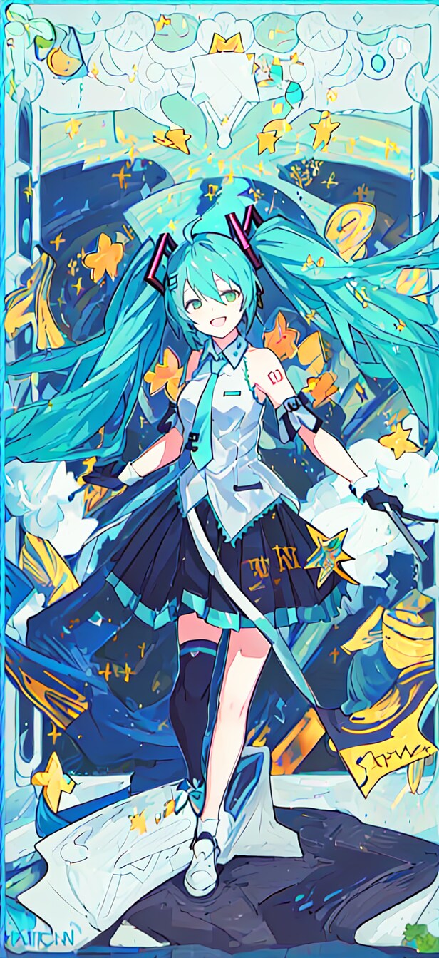 タロットカード風 初音ミク