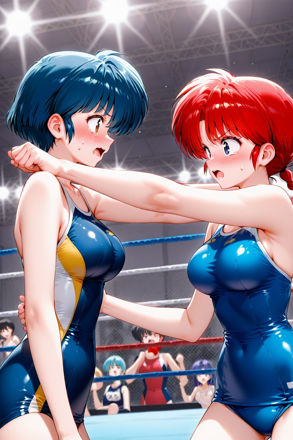 らんま&あかね、女子プロレス復帰戦！