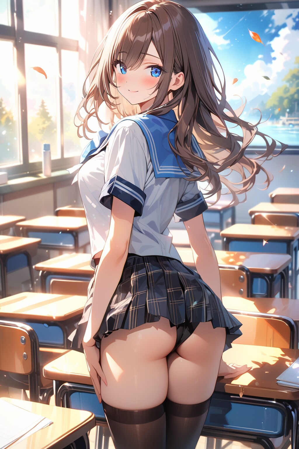 茶髪制服４ | の人気AIイラスト・グラビア