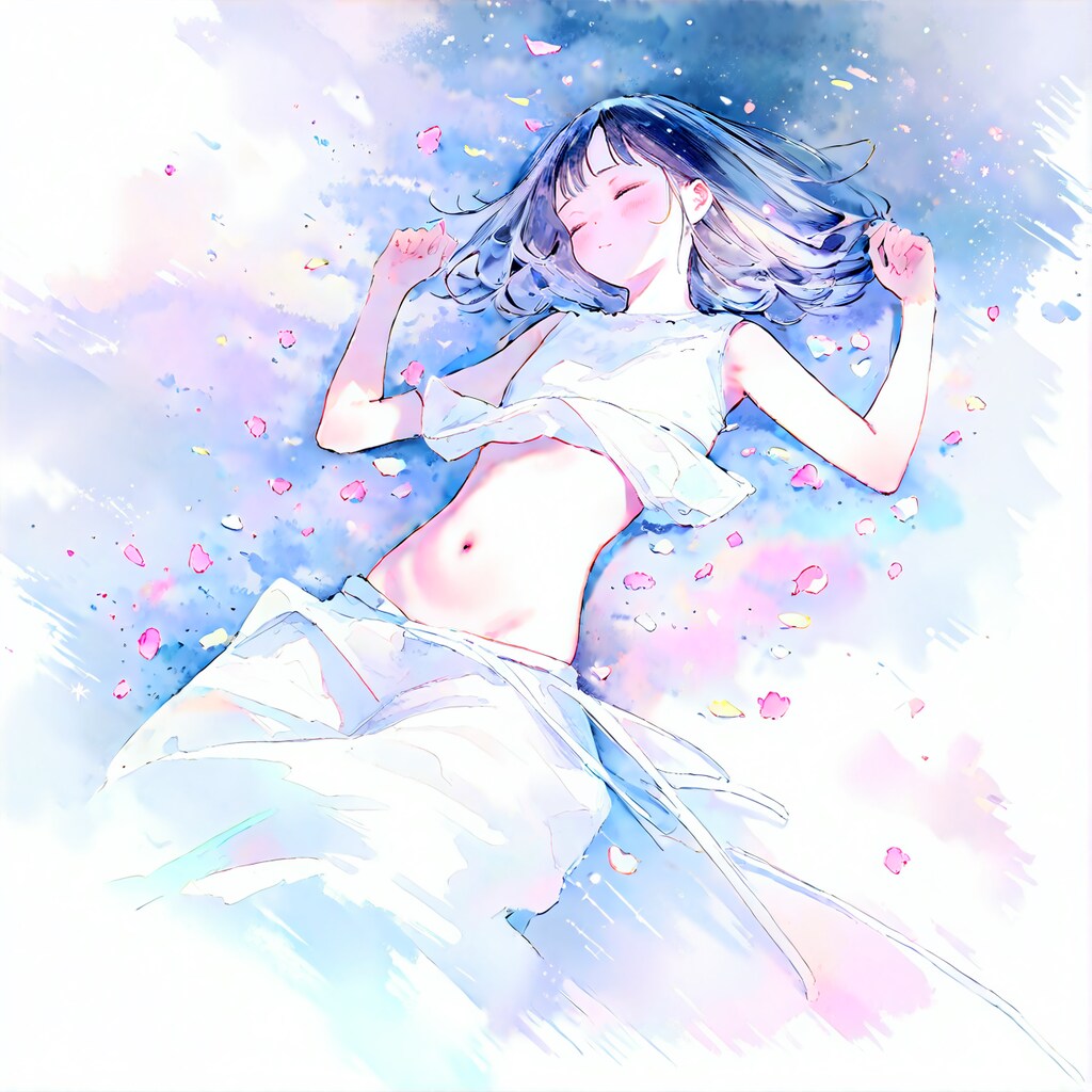 お腹を出して寝る