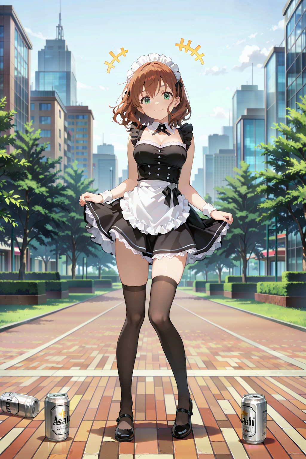 炭酸よりハジける笑顔、午後の公園メイド Y630