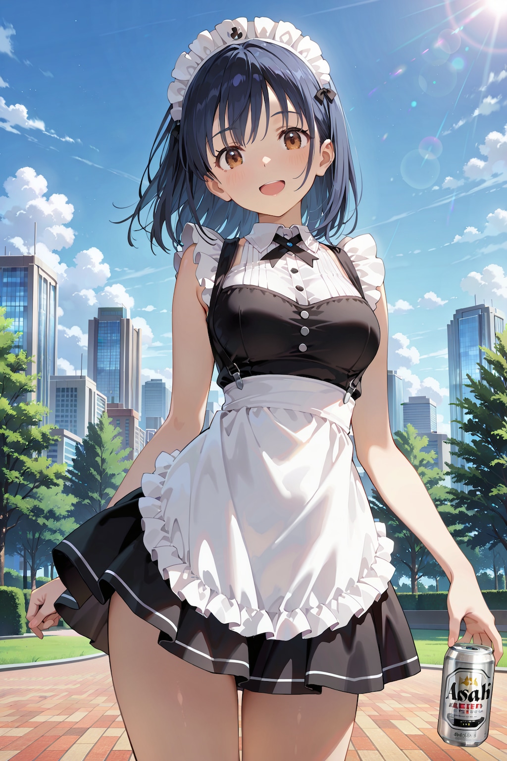 炭酸よりハジける笑顔、午後の公園メイド Y630