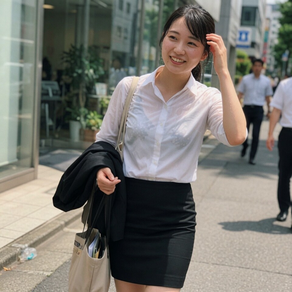 透けブラ就活生