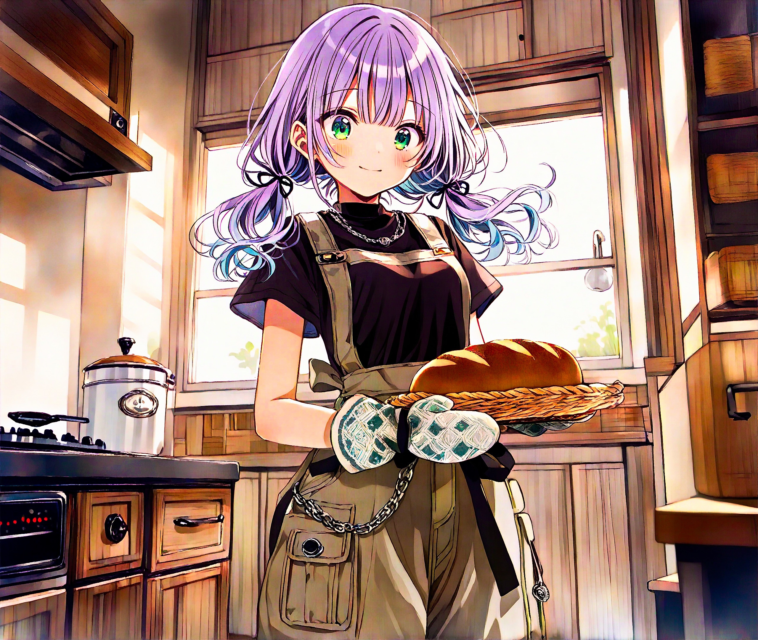 パンが焼けましたわ！ | の人気AIイラスト・グラビア