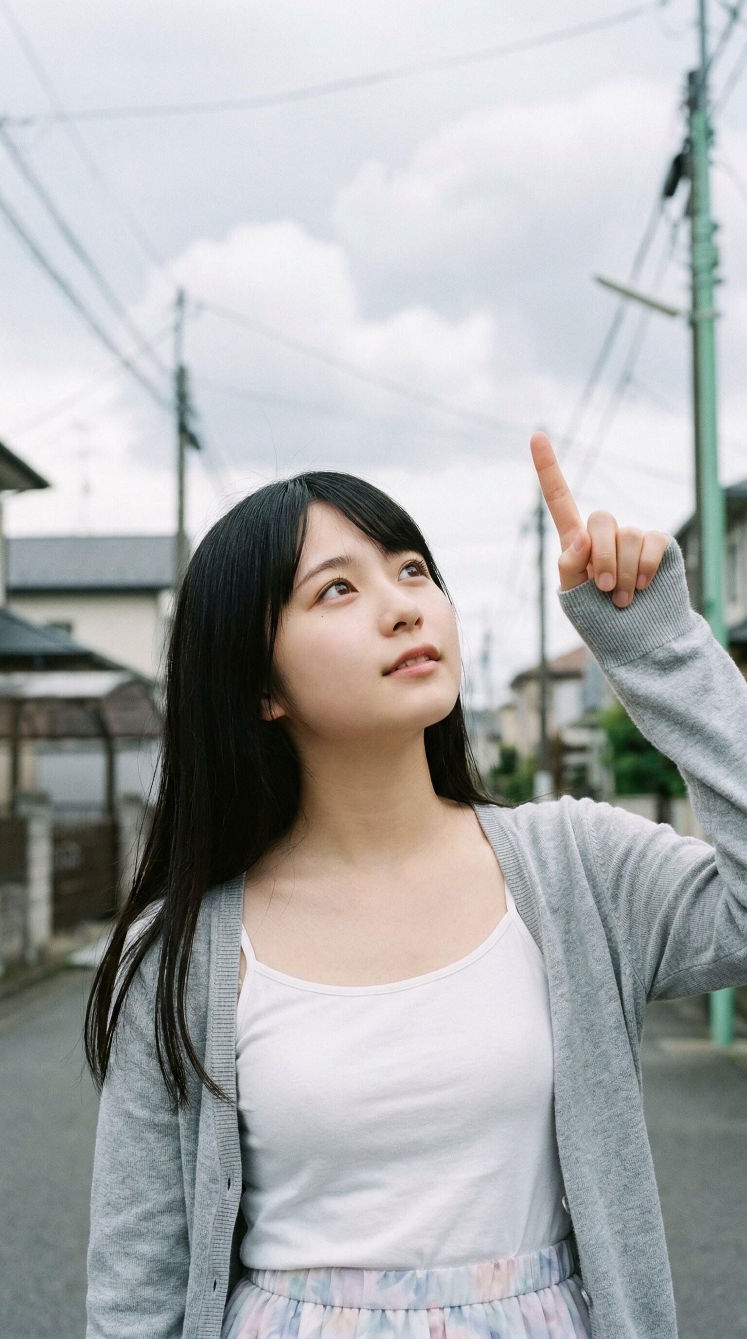 Pointing at the Canvas of Clouds | の人気AIイラスト・グラビア