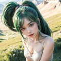 緑髪の人 3枚目