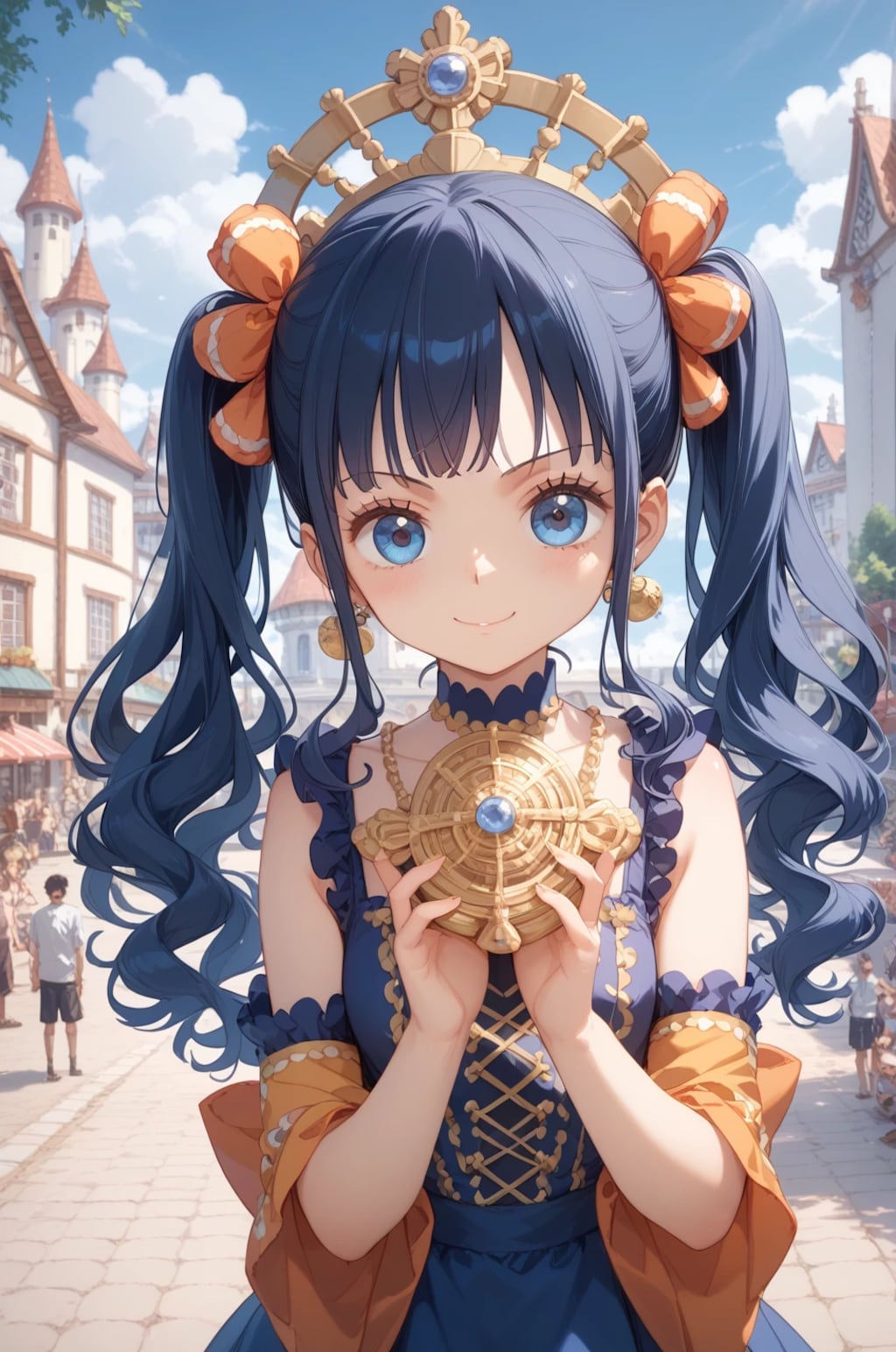 青髪プリンセススタイル