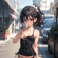 泣いてる貧乳少女 2枚目