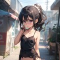 泣いてる貧乳少女 4枚目
