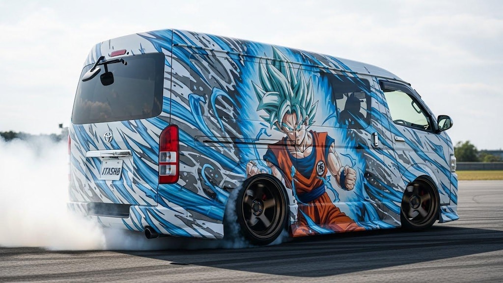 ハイエースドラゴンボール痛車