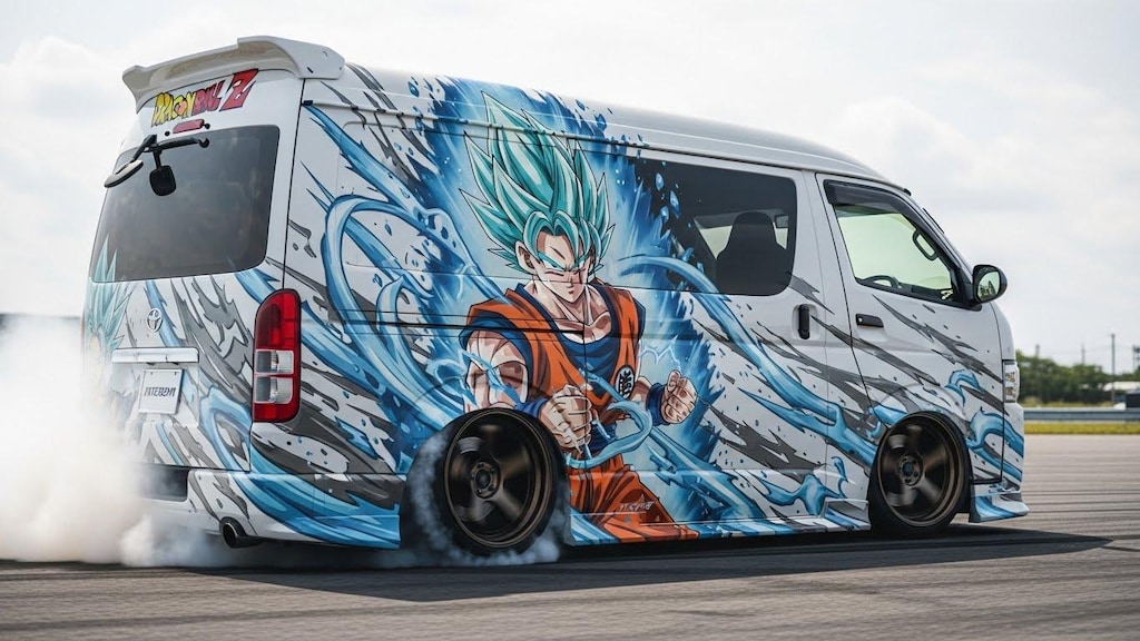 ハイエースドラゴンボール痛車