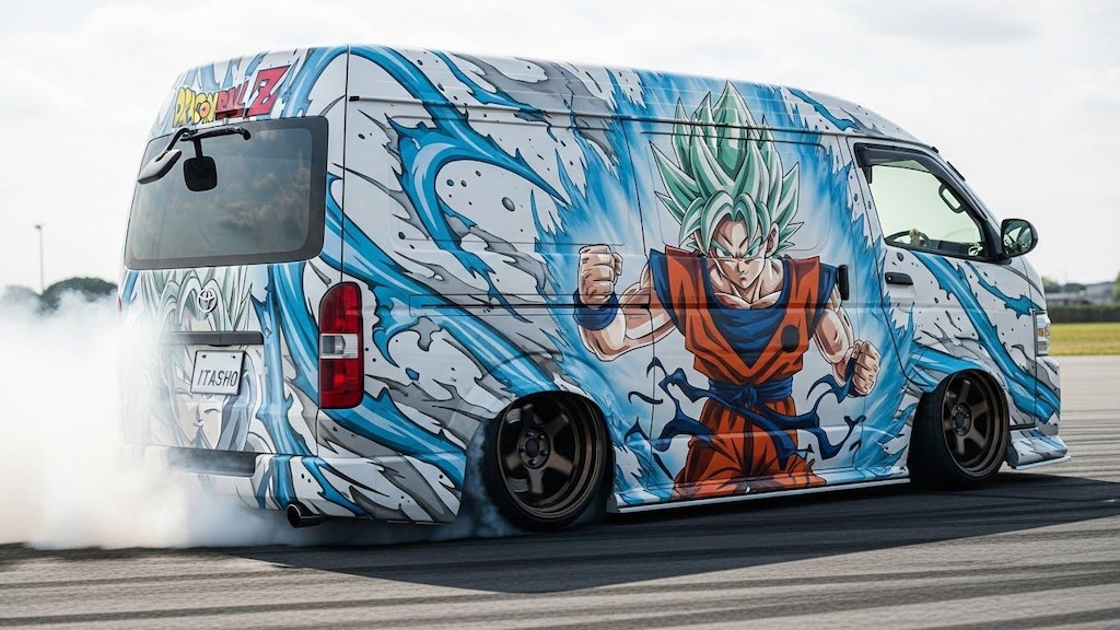 ハイエースドラゴンボール痛車