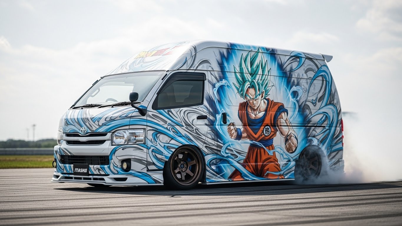 ハイエースドラゴンボール痛車 | の人気AIイラスト・グラビア