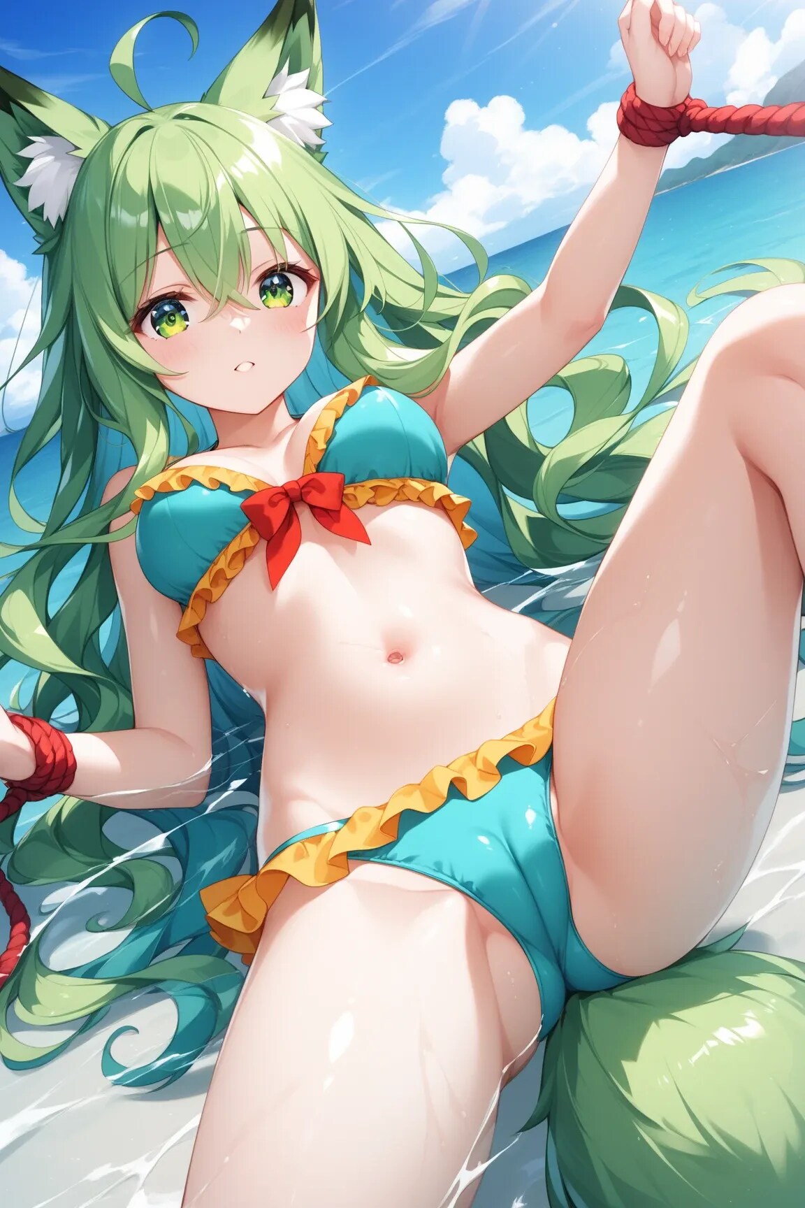 みぞれちゃん縛られ水着