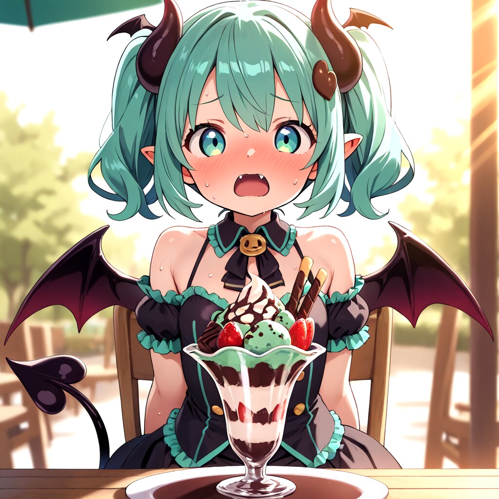 チョコミントが大好きな悪魔ちゃん♡