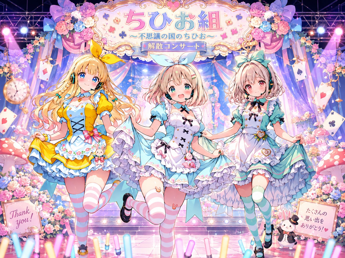 ふしぎの国のちひお🐰解散コンサート | の人気AIイラスト・グラビア