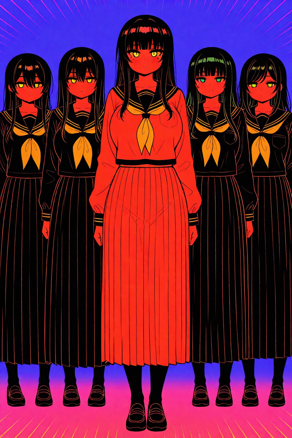 。。。AIは二人を五人と解釈した。
