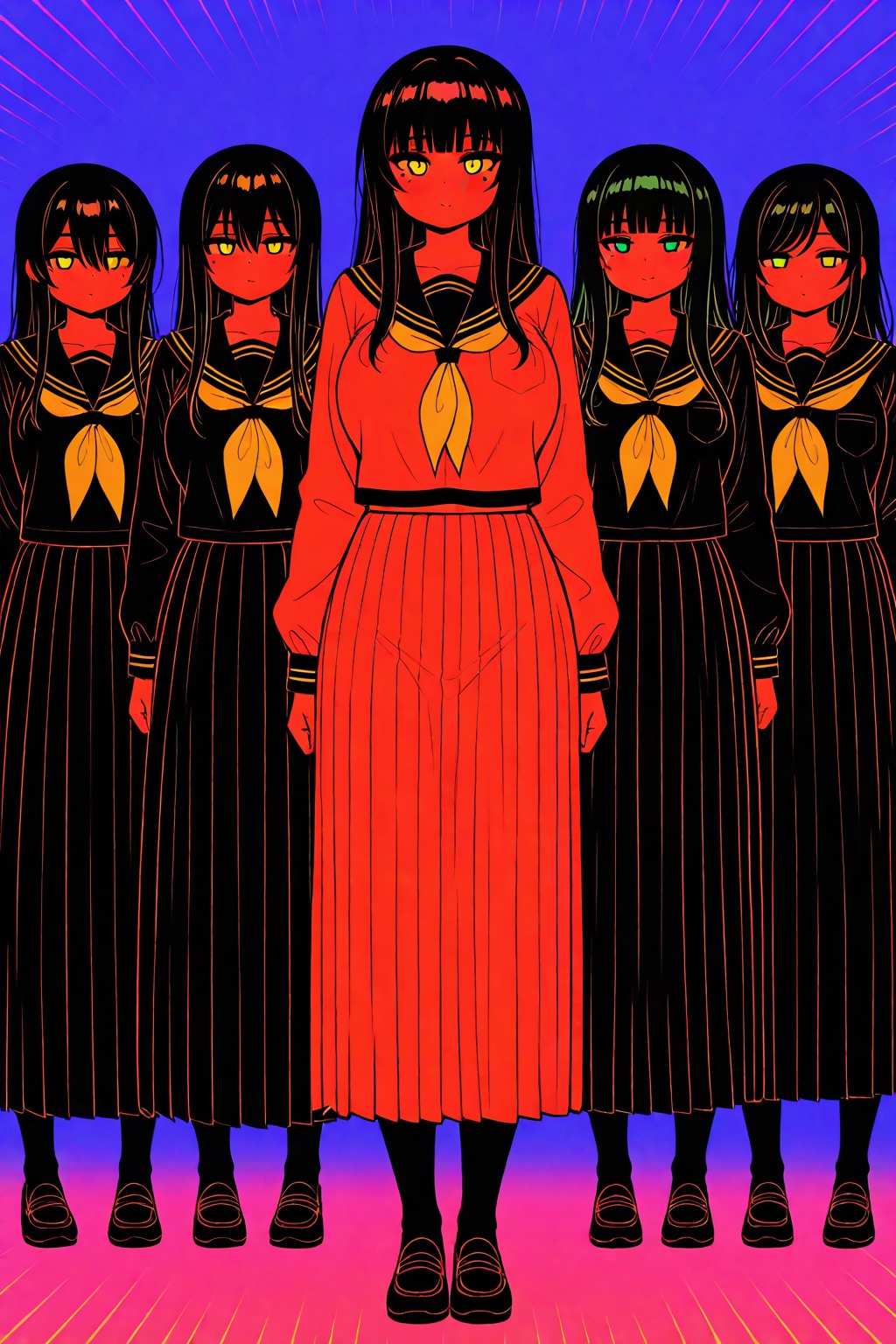 。。。AIは二人を五人と解釈した。