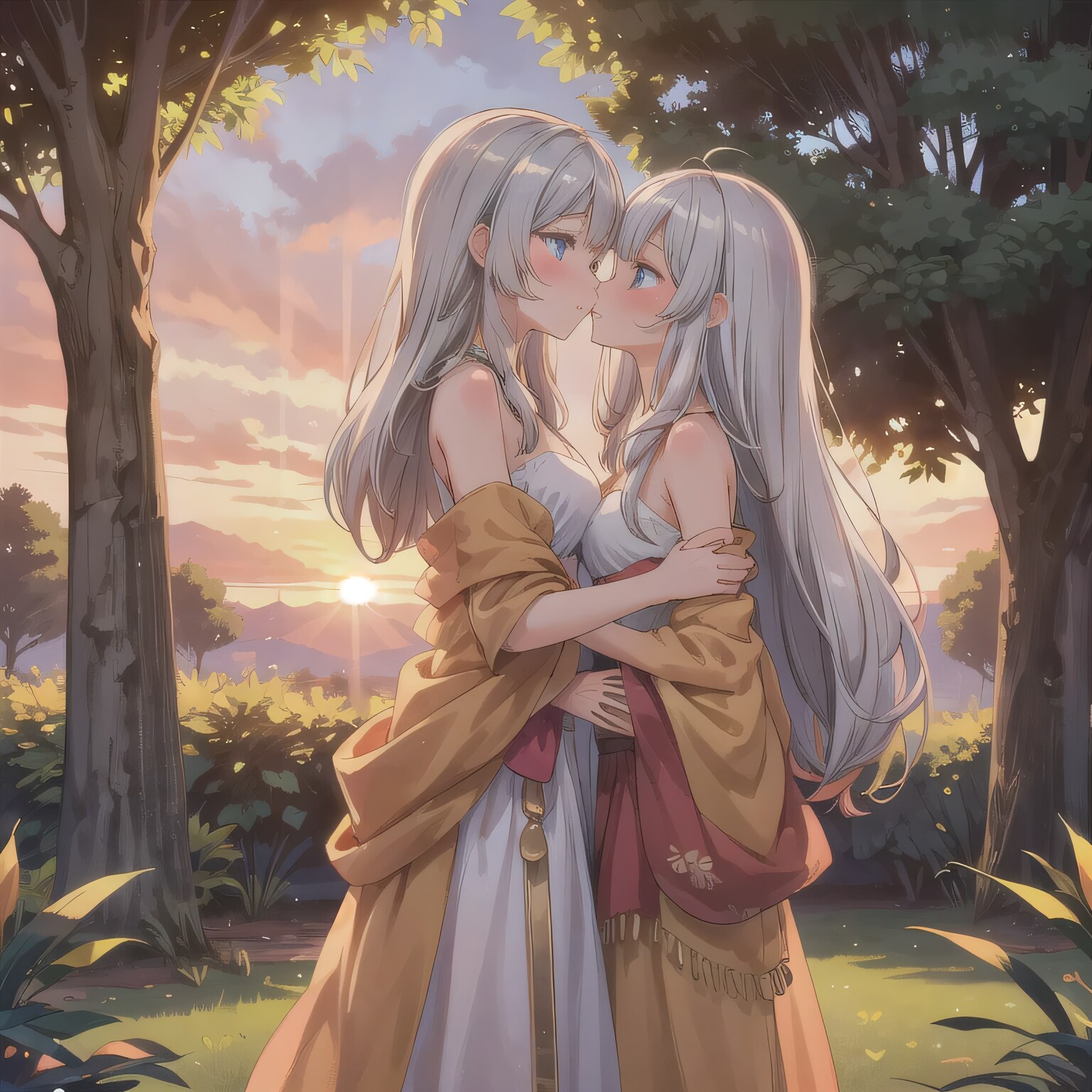 銀髪ロングの少女２ | の人気AIイラスト・グラビア