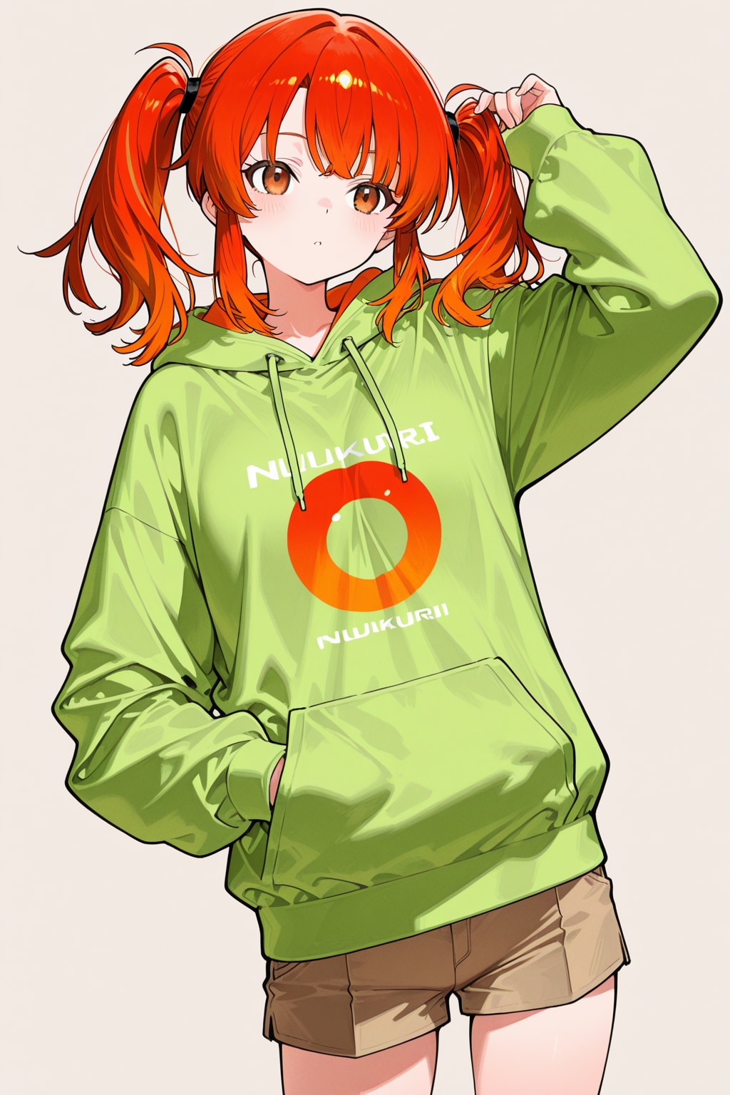 赤色ツインテールの女の子