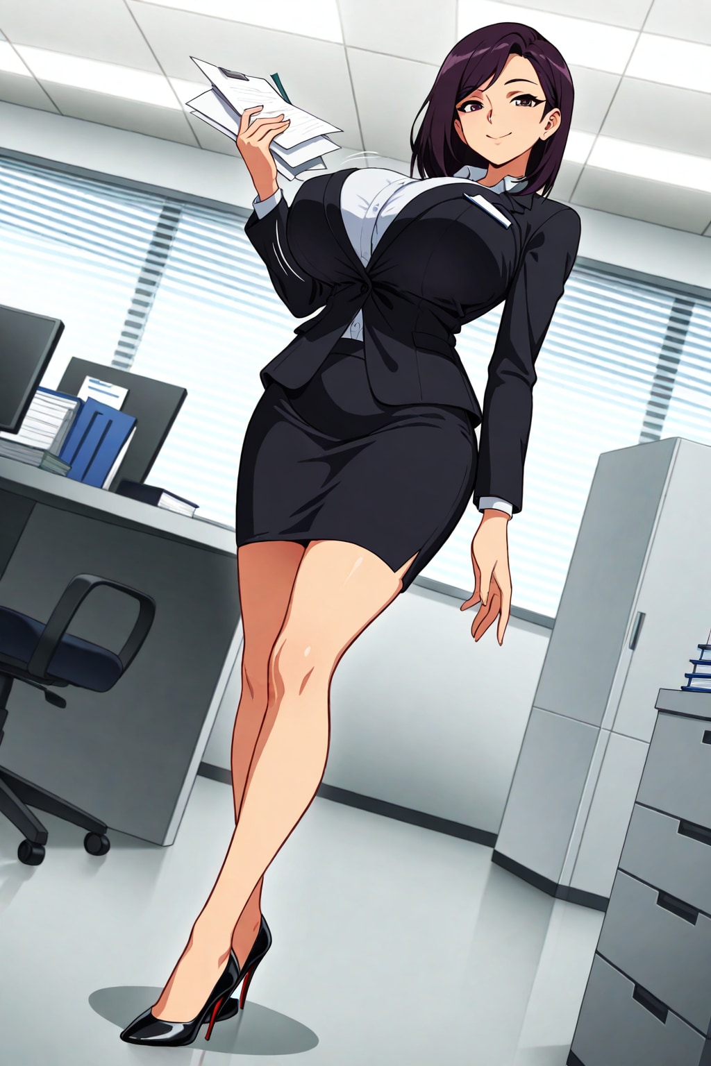 黒髪のOLさん