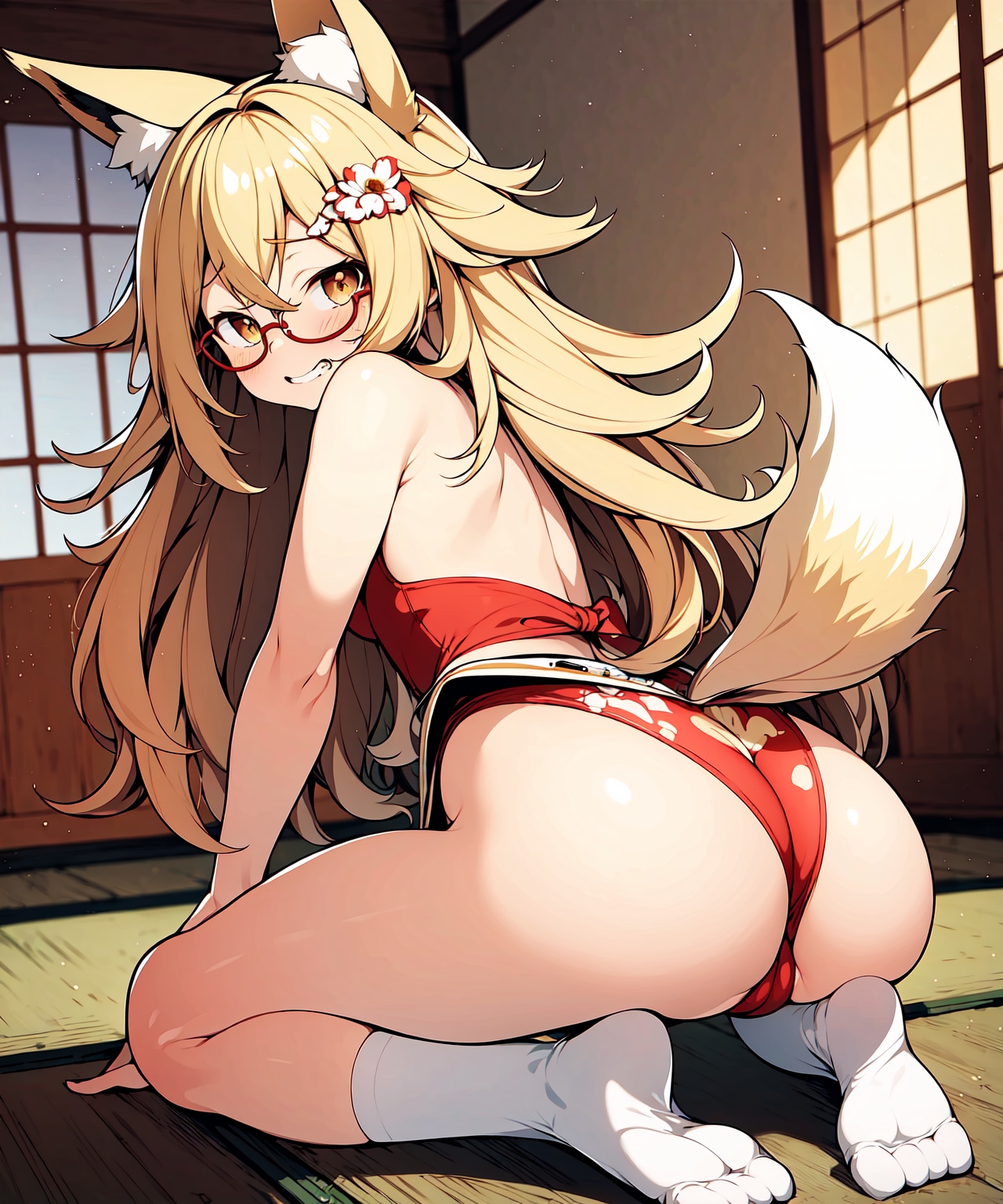 尻尾あるの当たり前でしょお～？
