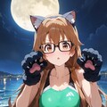 猫耳肉球スク水眼鏡っ娘1 3枚目