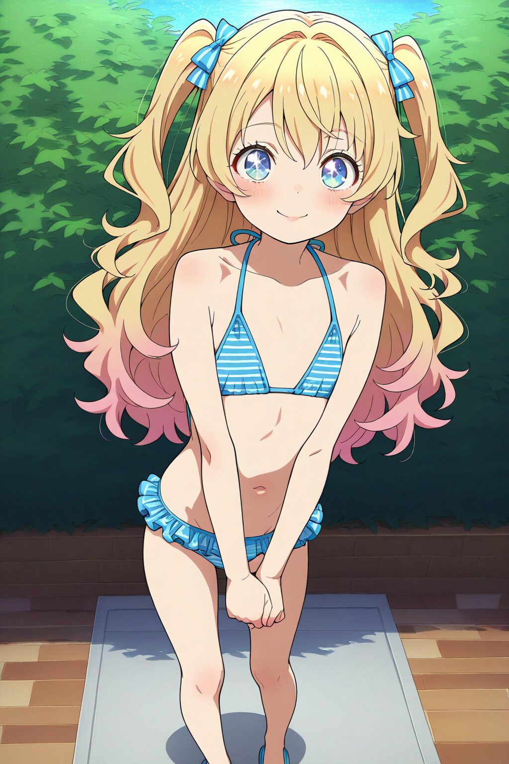 縞水着
