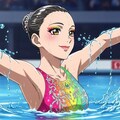 シンクロ美少女　ソロの演技④ 9枚目