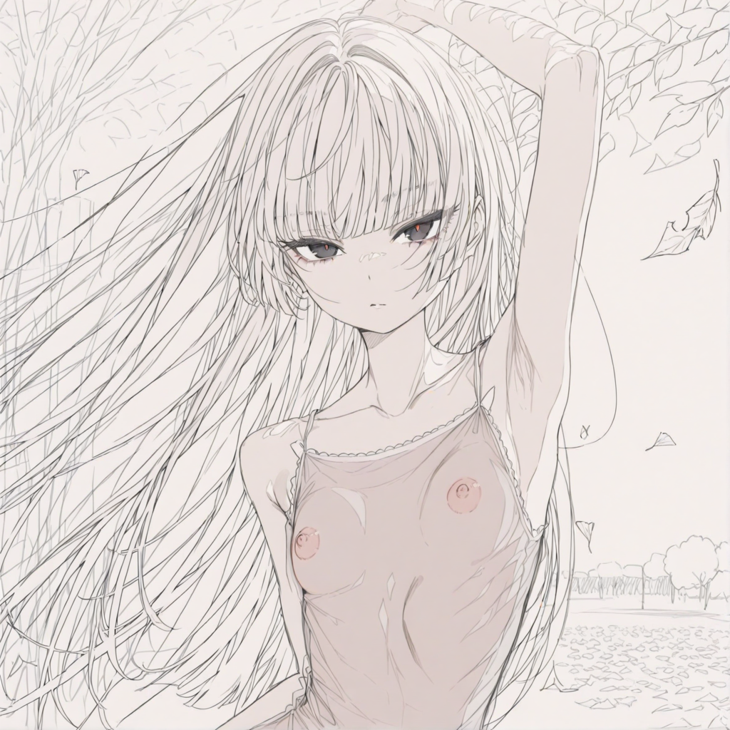 美央：線画＃１０