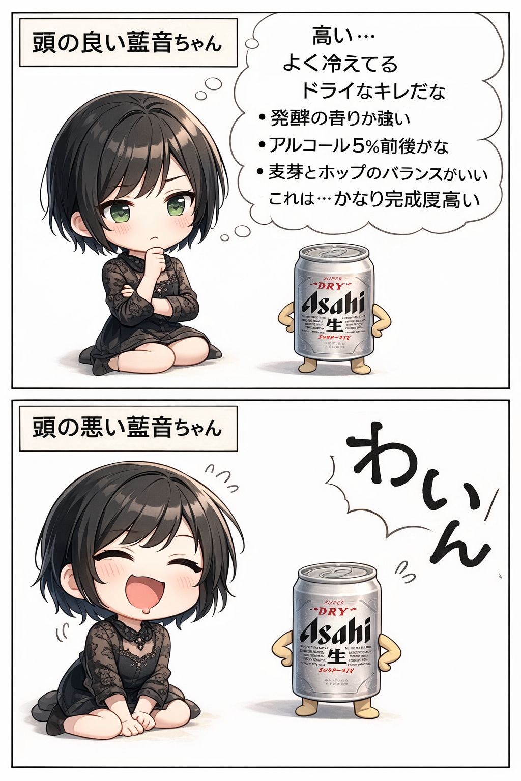 頭の良い藍音ちゃんと頭の悪い藍音ちゃん