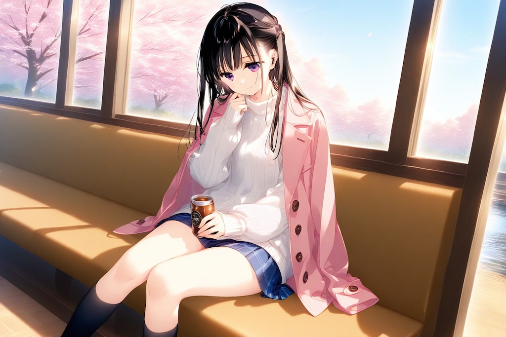 桜とカフェとご休憩